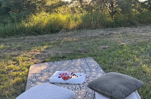 Sault Ste. Marie RV Rental | Sunset Suites 906: Cozy 200 square foot bell tent. Pet friendly. Off the grid