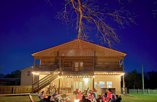 Milam House | Texas Size, Pet Friendly Barndominium with Hot Tub Overlooking Toledo Bend Lake.