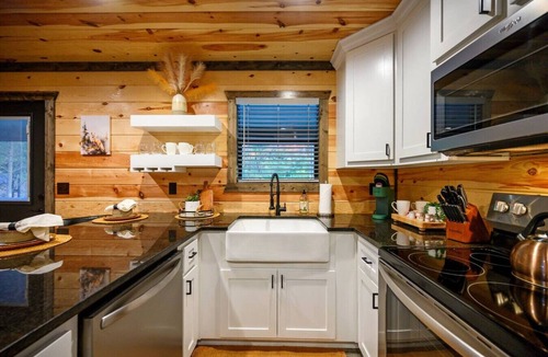 Pickens Cabin | The Animal Crossing · Sleeps 4: Family Cabin w/Hot Tub & Fire Pit