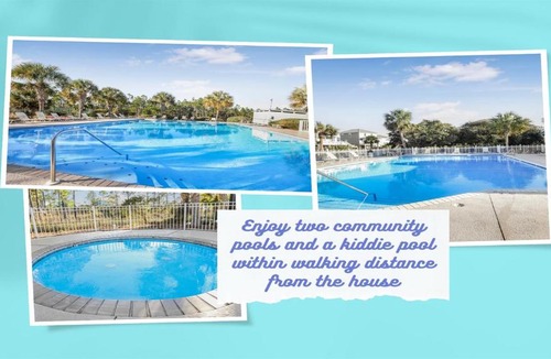 Morgantown House | The Blue Mermaid Walk to Beach! Dog Friendly Heated Pool Fire Pit 2KingSte