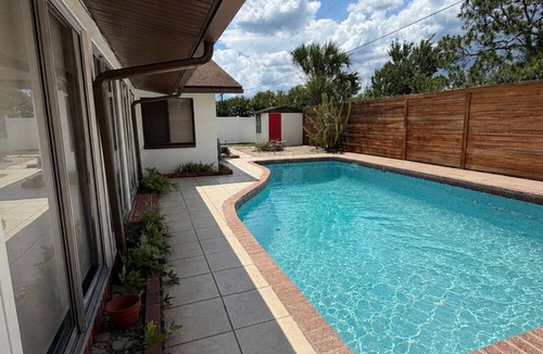 Titusville House | The Oasis Private Pool Home + Best Launch Views! No cleaning fee.