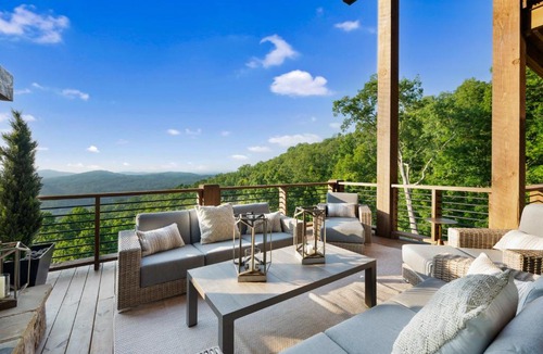Blue Ridge House | The Sanctuary - Blue Ridge, GA - Take in Sweeping Mountain Views, Settle in for Movie Night in the Private Theater Room, Stay Ac