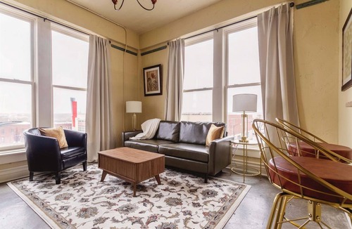 Downtown Springfield Apartment | Top Floor 2 Bedroom Loft Overlooking Downtown!