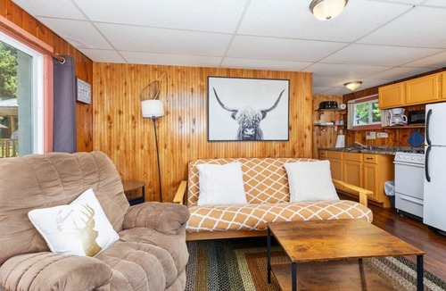 Chippewa Lake Cabin | Twin bed cottage on Chippewa Lake with pickleball court