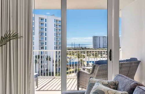 Indian Bayou Condo | Two King BR, Beautiful Resort Pool, Gulf View