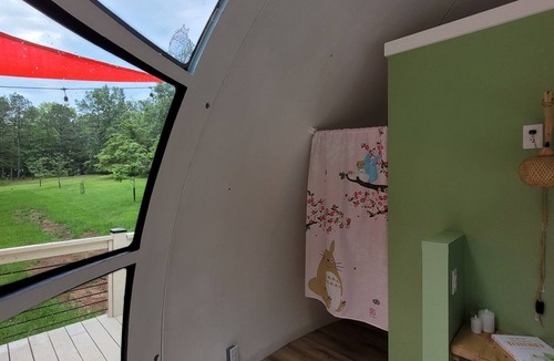 Milledgeville RV Rental | Unique Glamping Dome Retreat-Secluded-Rural-100ac