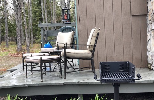 Petoskey Cabin | very private,adorable rustic cabin -out house , full shower house off barn