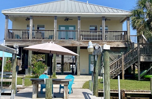 Royal Lagoons House | Waterfront Beach House on Dauphin Island ideal for Boating, Beaching, or Birding