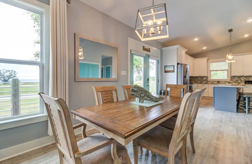 Mississippi City House | Your Coastal Escape - TIKI BAR, Steps to the Beach, Large Yard and Gulf Views!