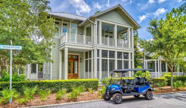 5BR WaterColor Oasis in Forest District – Beach Club Access, Golf Cart, Pools, Bikes & More!