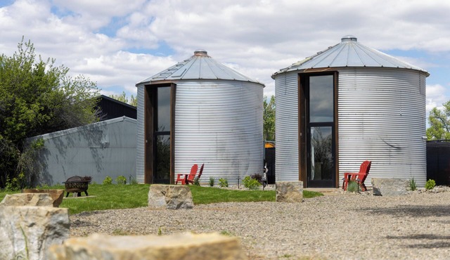 A converted grain bin blending the Montana feel with modern design and comforts. in Billings