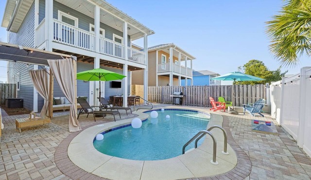 Beachside Retreat w/Heated Pool, Game Room – Sleeps 14