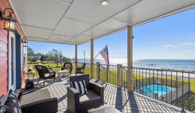 Beautiful beach home. With a private gated pool.