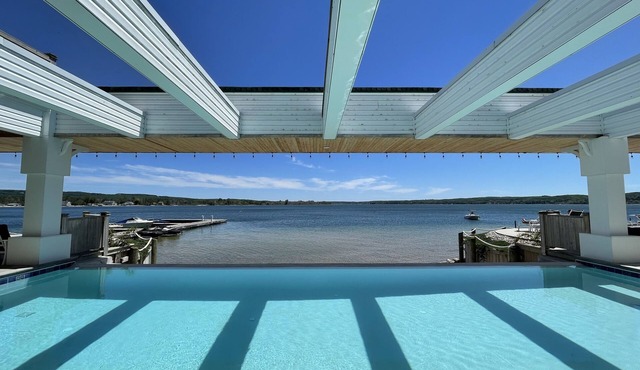 Beautiful Condo on Portage Lake and Steps from Lake Michigan