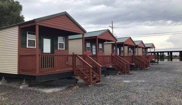 Cabins and Boat dock "Delacroix Island, Louisiana"