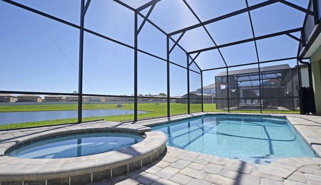 Cheerful 9 Br Lake View Villa with pool/spa/games 4132