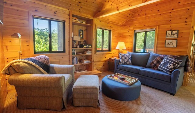 Corky's Cabin: Tranquil Riverfront Retreat! - Sauna, Wifi, AC!