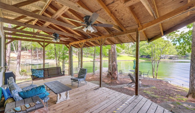 Dock + Stunning Views: Forested Lake Martin Cabin!