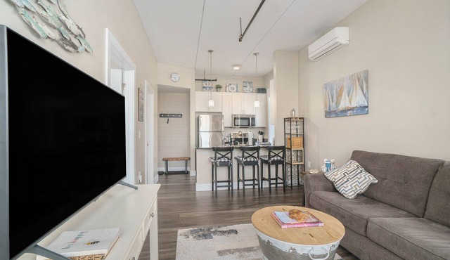 Downtown Waterview Condo at Edgewater in Manistee