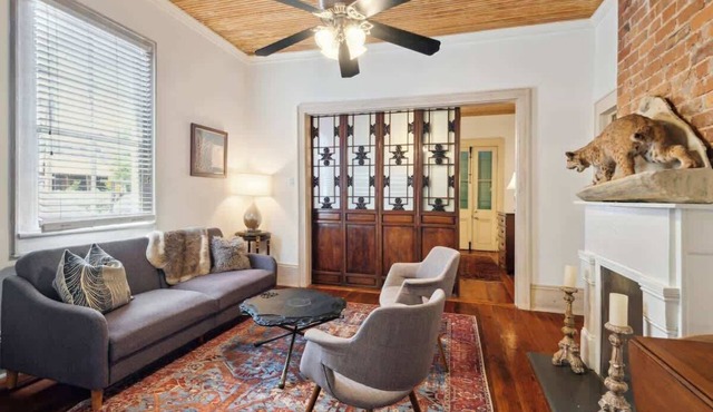 Eclectic Double Shotgun with Large Private Backyard