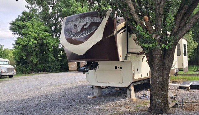 Enjoy waterfront camping with the comforts of home.