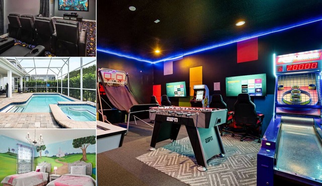 Games Room | Theater Room | Themed Kids Bedrooms | Screened Pool
