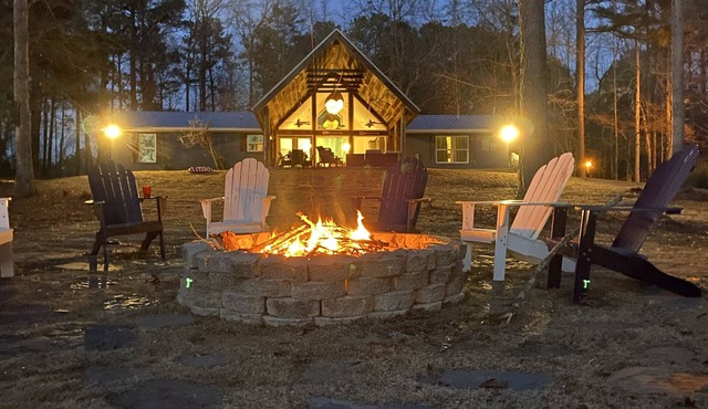 Lake Martin home, lakefront, renovated house, no stairs- beach area