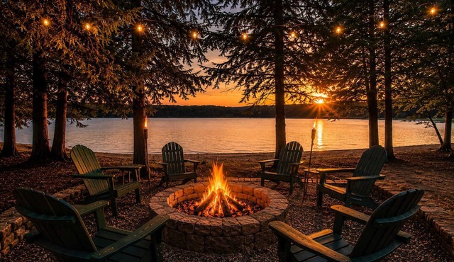 Lakefront Cabin w/Private Beach & Pet-Friendly
