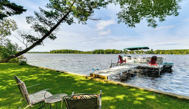 Lakefront Retreat w/Pedal Boat & Dock in Kalkaska