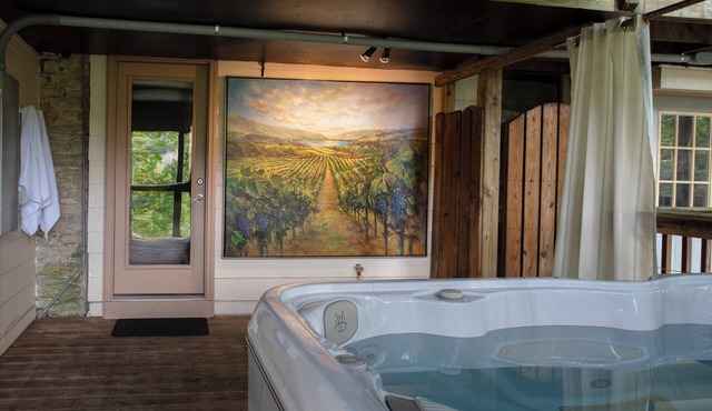 NAPA Suite Hot Tub Downtown Original Art in Eureka Springs