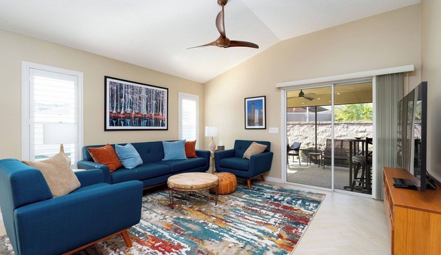New listing, seasoned host! 3/2, FREE golf, 4-seat cart, RESIDENT pass