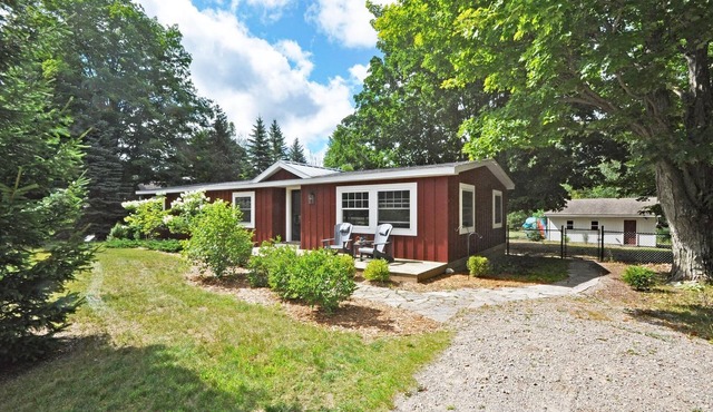 Peaceful, dog‑friendly 3BR cabin near Glen Arbor with fenced yard!
