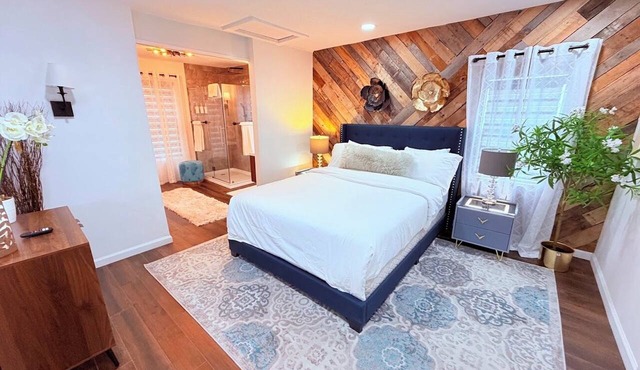 Private Balcony Suite with Fountain Views and Rain Shower
