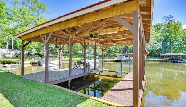 Private Dock: Pet-Friendly Home on Lake Sinclair