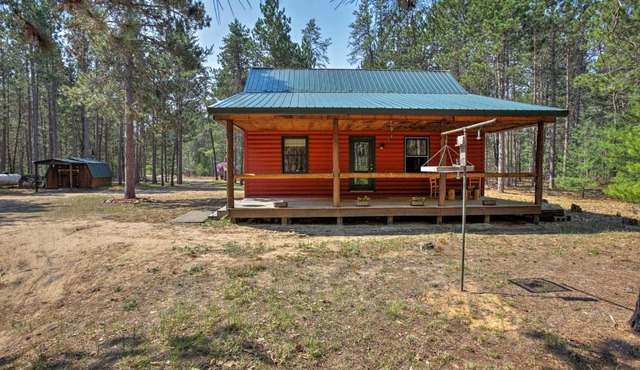 Private South Boardman Cabin on 10 Forest Acres!