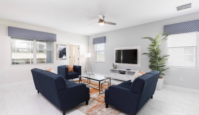 Relaxing 6 Bed Pool Home with Game Room-9038SD