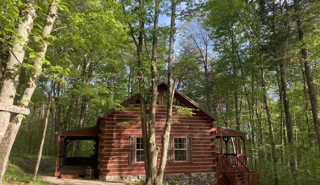 Rustic Cabin Getaway with Hot Tub, Trails & Fire Pit in Logan