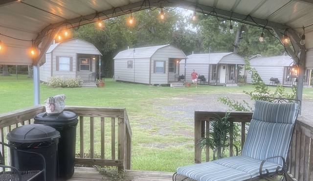 RV site at Caddo Lake Cabins