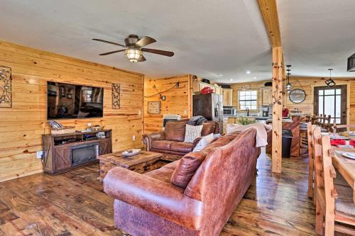 Serene Cabins w/Decks & 8 Acres on Kiamichi River