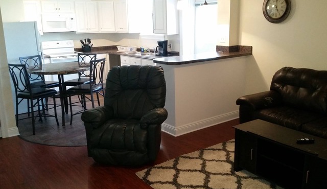 Suburban area condo. Ideal for the avid fisherman or fishing family.