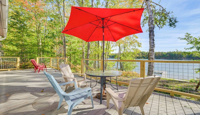 The Birch House: Lakefront Home w/Dock & Grill
