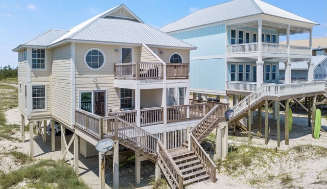 West Side of Beautiful 3 Bdrm Gulf Front Duplex w/Amazing Gulf Views