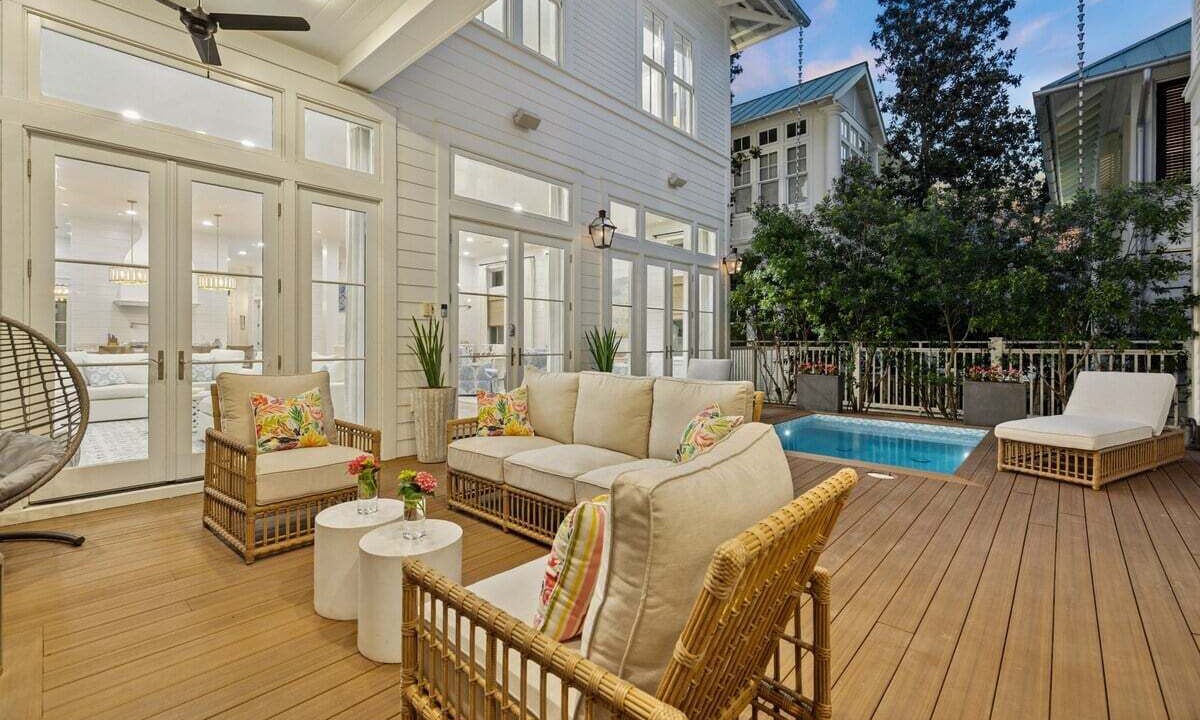 Photo of Patio Balcony in Watercolor