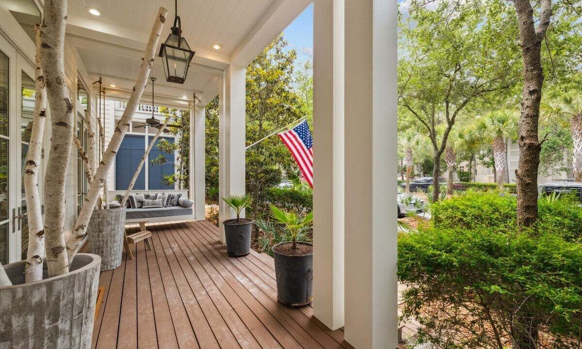 Photo of Patio Balcony in Watercolor