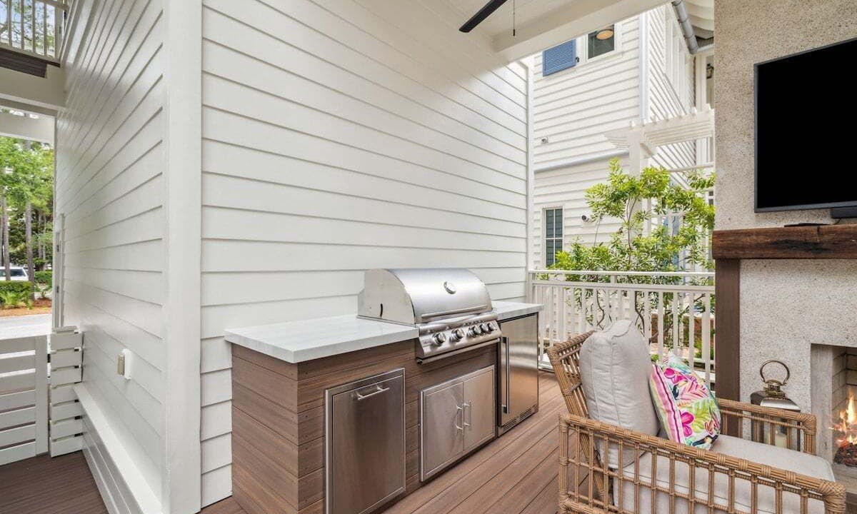 Photo of Patio Balcony in Watercolor