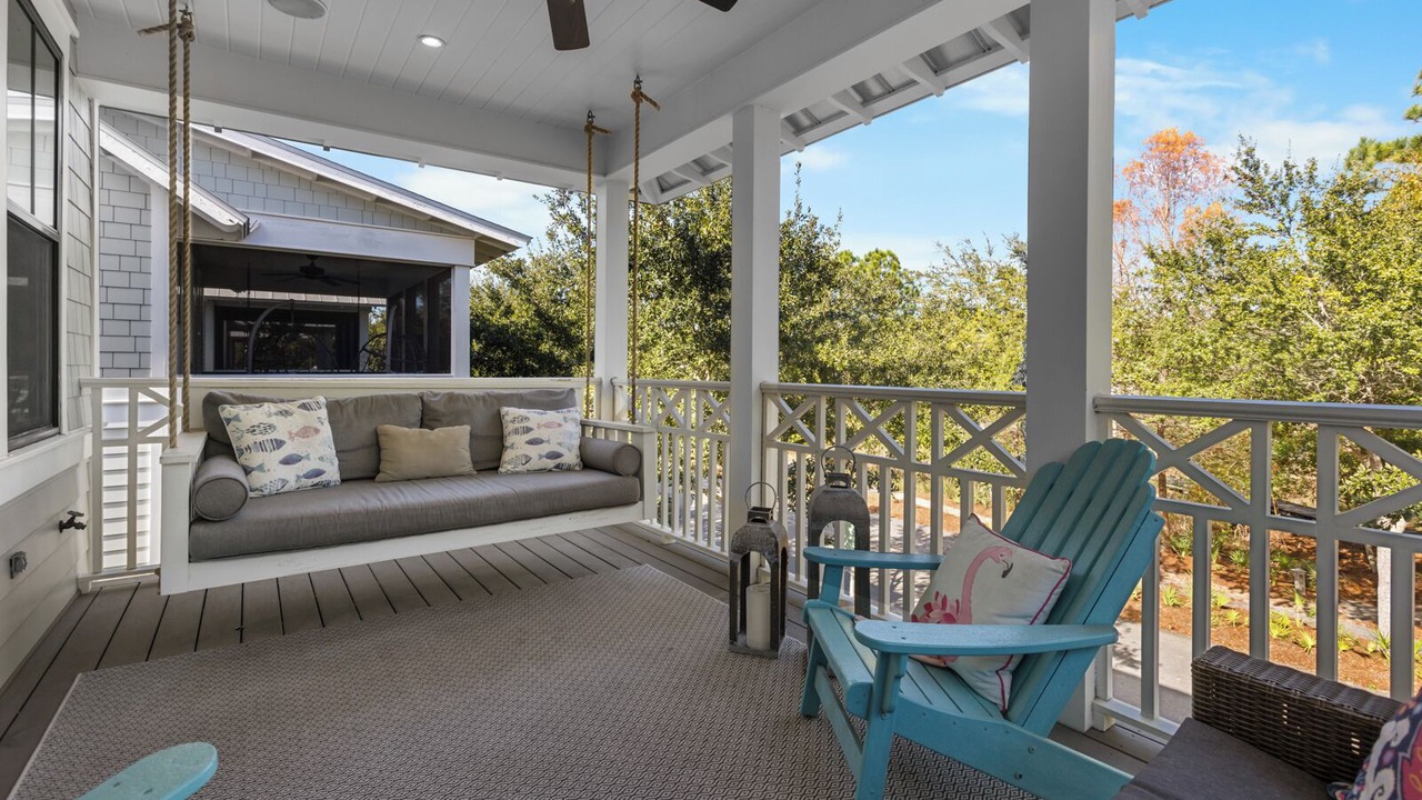 Photo of Patio Balcony in Watercolor