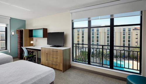 Studio, 2 Queen Beds, Accessible (Hearing)