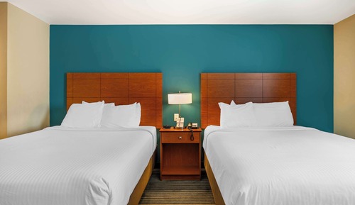 Standard Room, 2 Queen Beds, Non Smoking, Refrigerator & Microwave