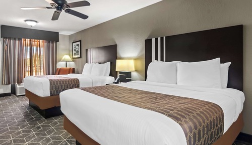 Standard Room, 2 Queen Beds, Non Smoking, Refrigerator & Microwave