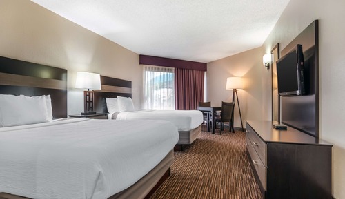 Standard Room, 2 Queen Beds, Non Smoking, Refrigerator & Microwave